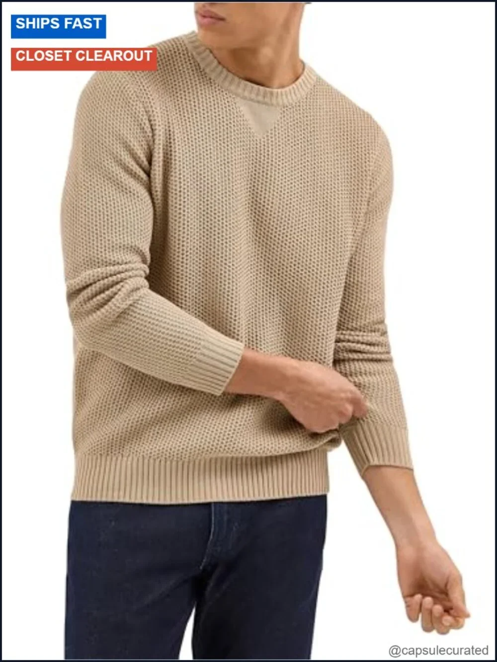 Wrangler Men's Crewneck Pullover Sweater Cotton Knit Regular Fit